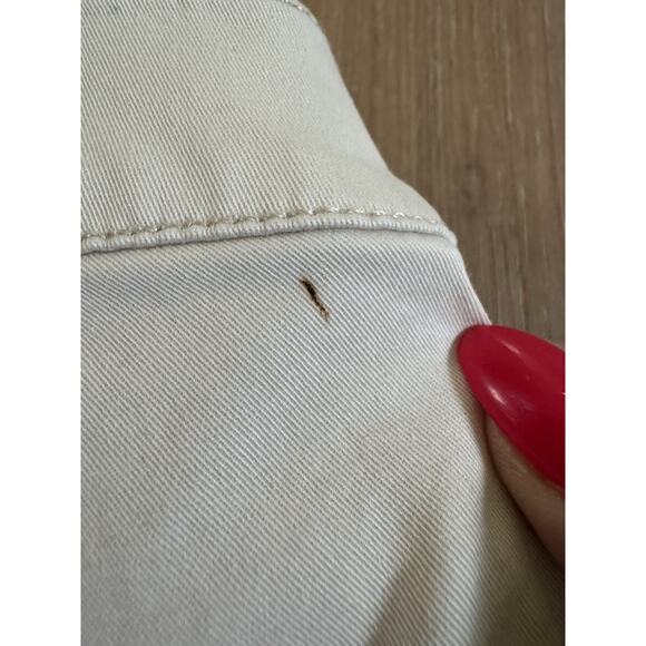 Lot 2 Express Shorties Shorts Y2K Stye Khaki Chino Sz 6 Low Rise Frayed Mini - Picture 13 of 16